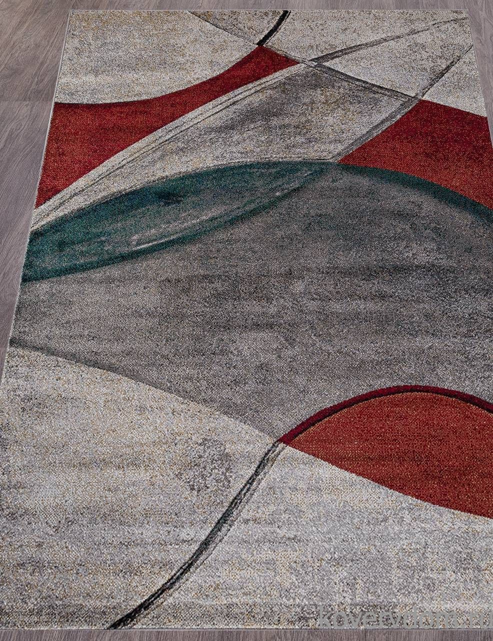 Ковер LONDON D827 GRAY-RED