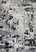 Ковер в гостиную черный PALERMO-A F284 DARK GRAY