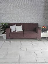 Ковер рельефный из Китая из искусственного меха RABBIT CARVING PX4001 GREY / GREY