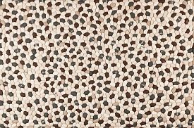 Ковер с длинным ворсом бежевый ручной работы из валяной шерсти ROCKS beige