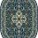 Ковер STANDARD Laurus navy blue ОВАЛ