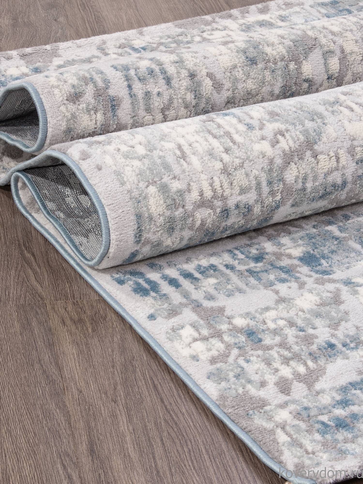 Ковер Valentino V128A D.GREY SHRINK / L.BLUE HEATSET