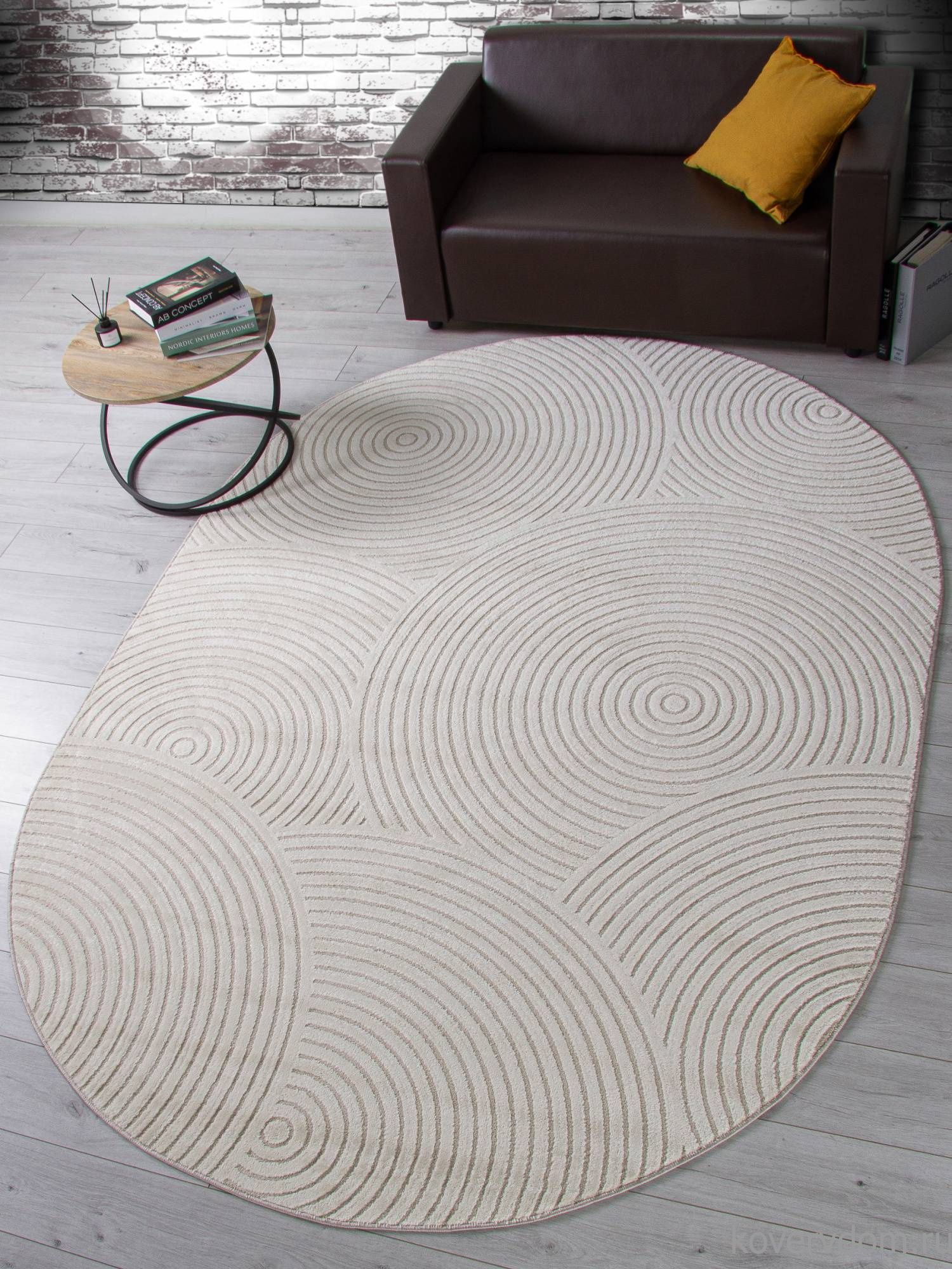 Ковер DIOS F410 LIGHT CREAM Овал