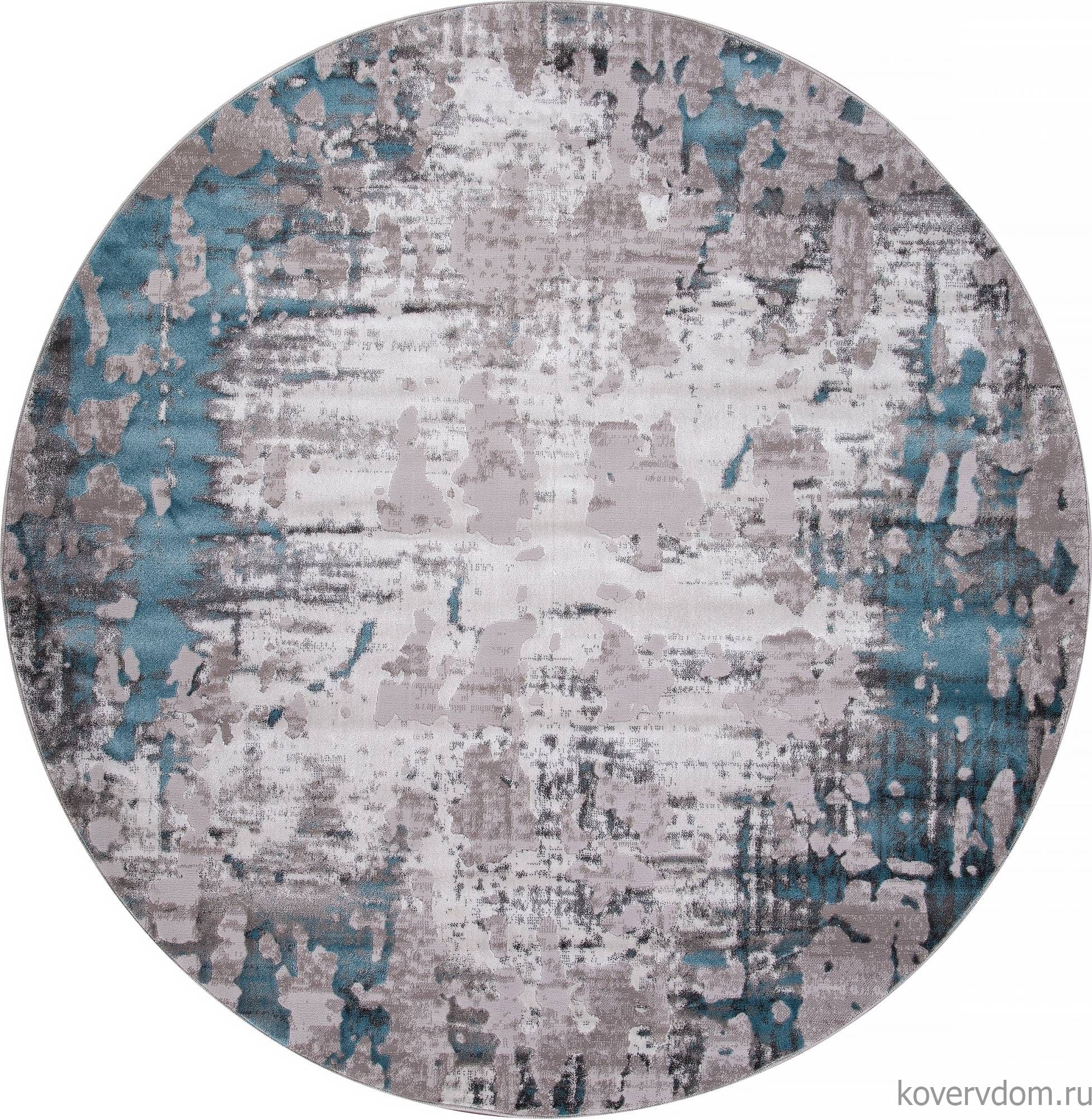 Ковер TEMPO 0101TA GREY / L.BLUE Круг Ковер TEMPO 0101TA GREY / L.BLUE Круг