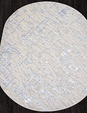 Круглый ковер LIMAN F164 CREAM-BLUE Овал