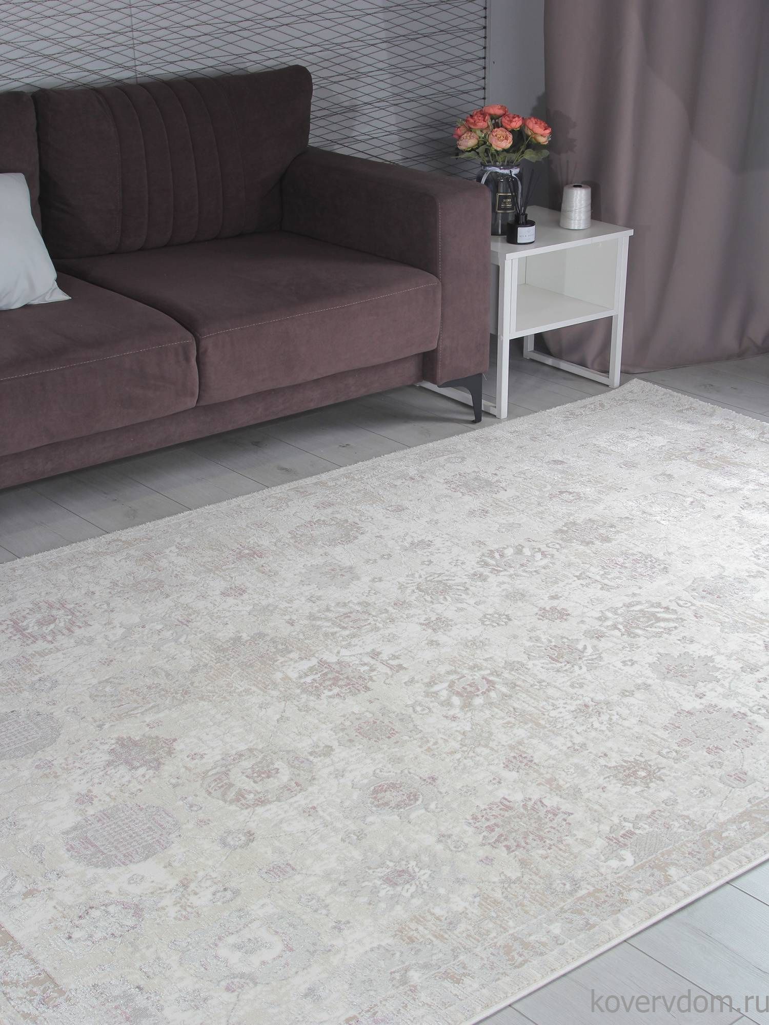 Ковер LILY 9312A S.WHITE / P.LILAC