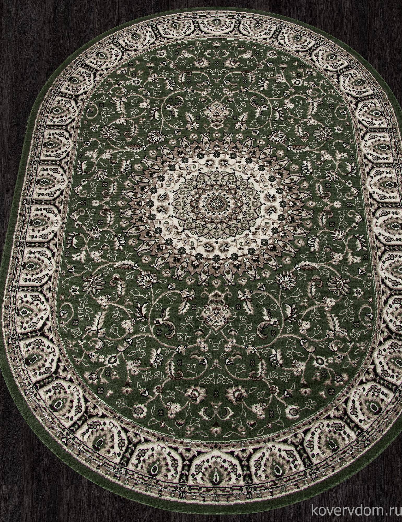 Ковер GAVANA D409 GREEN Овал