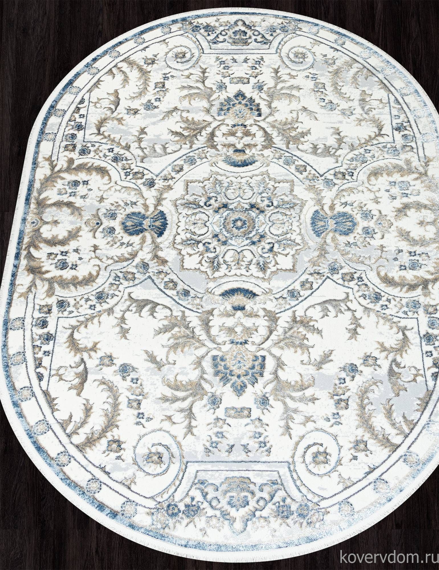 Ковер SAHARA 00765A D.BLUE FDY / CREAM HB Овал
