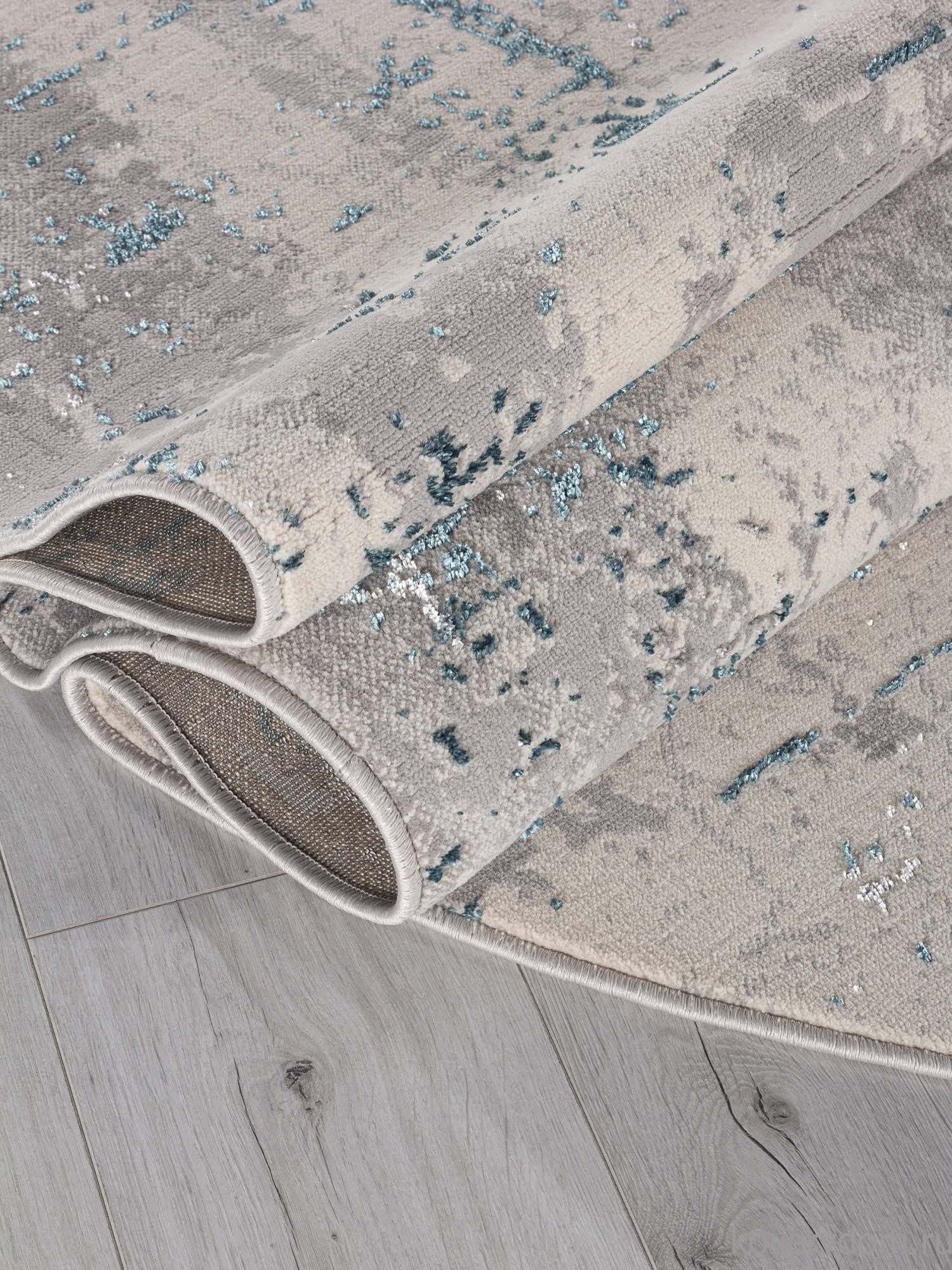 Ковер LIMAN F169 CREAM-D.BLUE Овал