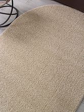 Ковер с длинным ворсом бежевый MOKKO T600 LIGHT BEIGE Овал