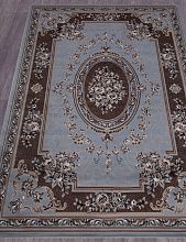 Пушистый ковер SIERRA 5444 BLUE-BROWN 2