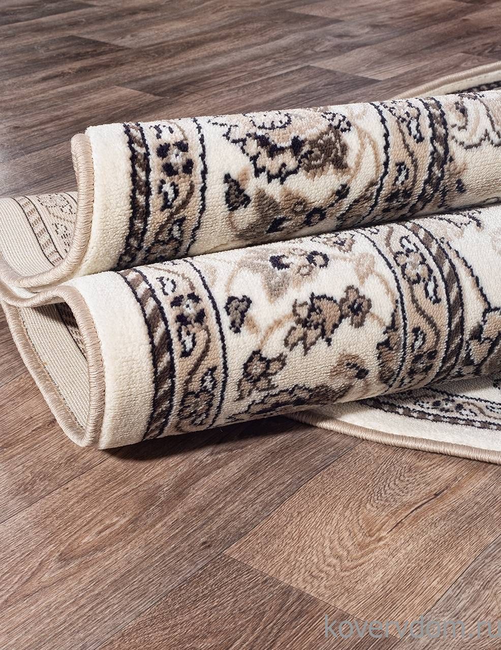 Ковер VALENCIA DELUXE D251 CREAM-BROWN Овал