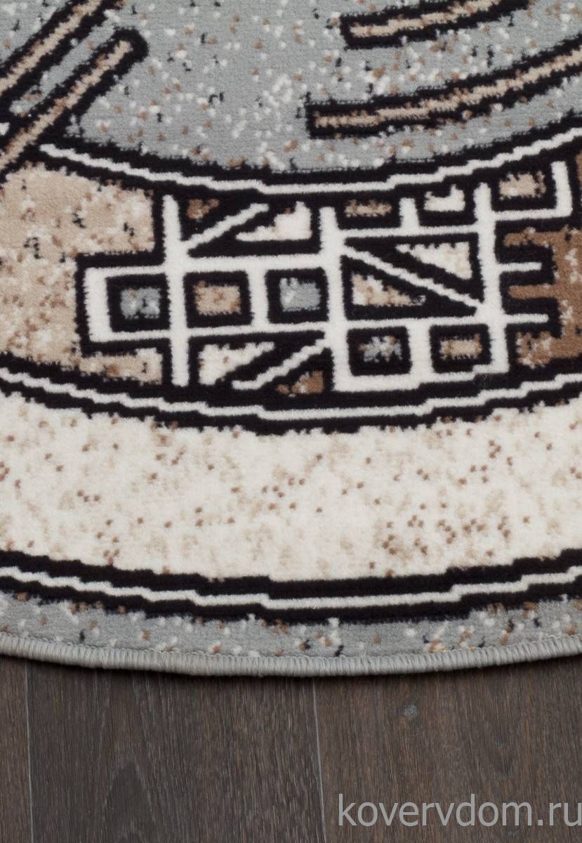 Ковер SIERRA ALBINA 3 BLUE-BROWN Овал