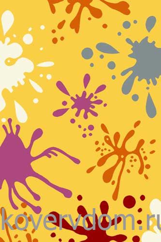 Ковер SUNRISE v829 YELLOW-GRAY