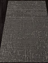 Круглый ковер-циновка KAIR S136 BLACK-GRAY