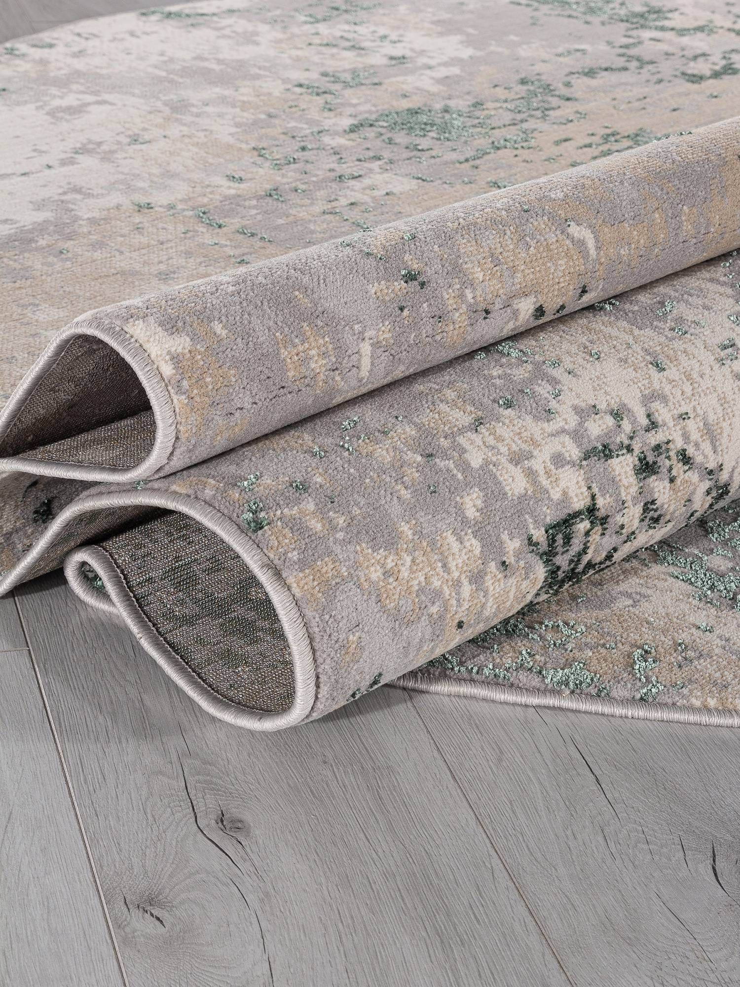 Ковер LIMAN F163 GRAY-GREEN Овал